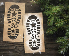 Santa Boot Reusable Stencil