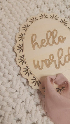 Hello World Sign